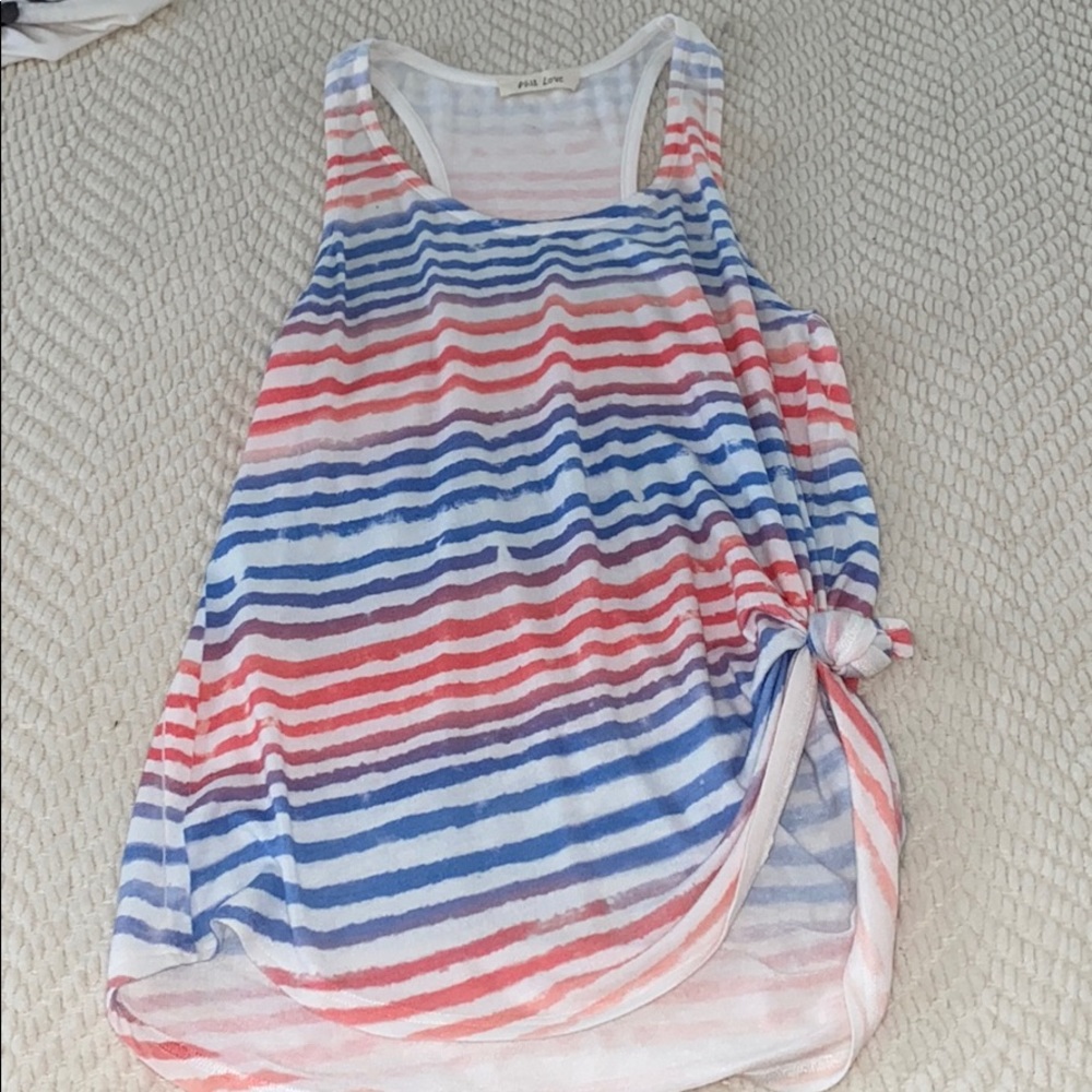 Phil love striped tank.  Really cute!